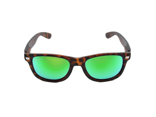 Fultons - Lakesides: Matte Tortoise / Fed Mirrored Sunglasses – Green Polarized Thrill