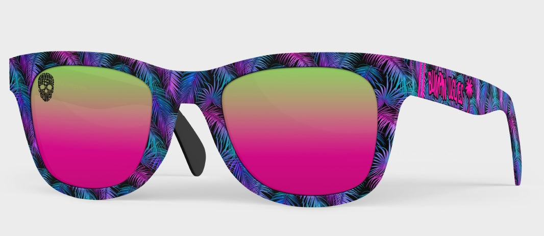 PRESALE Bumpin Uglies - V3.2 Limited Edition - Floral with Green/Pink Polarized Lenses