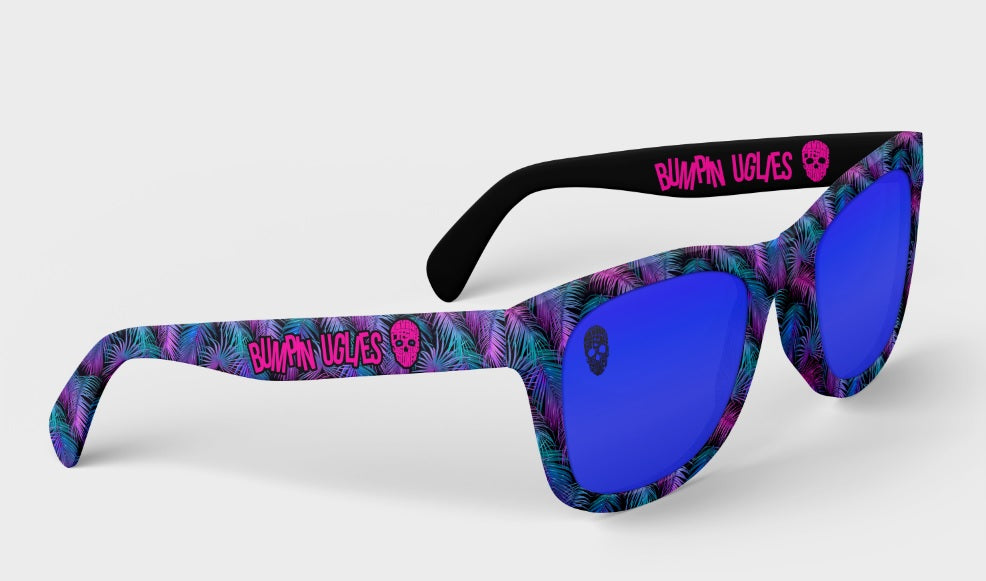 PRESALE Bumpin Uglies - V3.1 Limited Edition - Floral with Blue Polarized Lenses