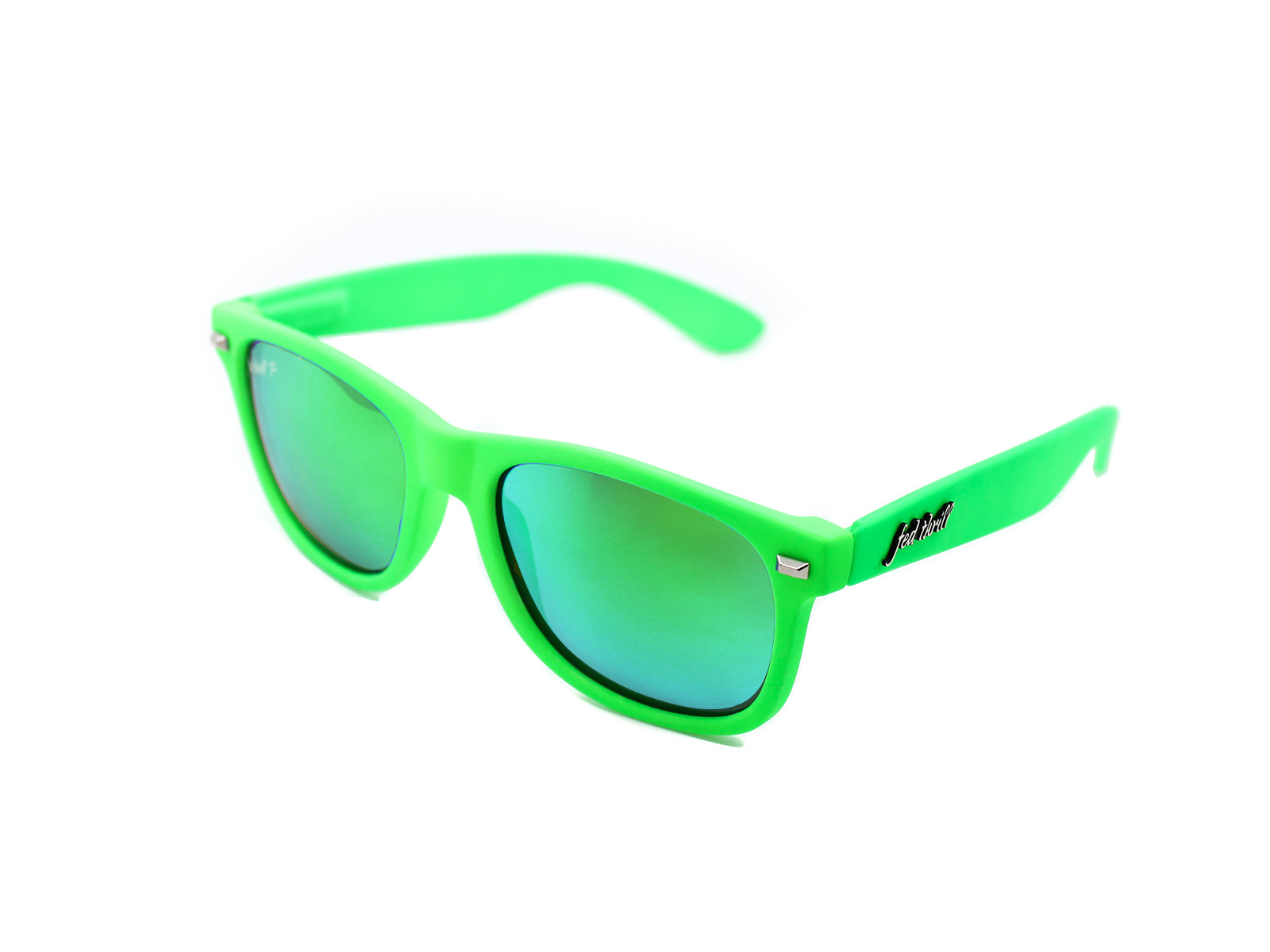 HI TEK oblong neon orange sunglasses polarized lens - Hi Tek Webstore