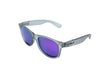 Fultons - Pratts: Frosted Gray / Mirrored Purple Polarized