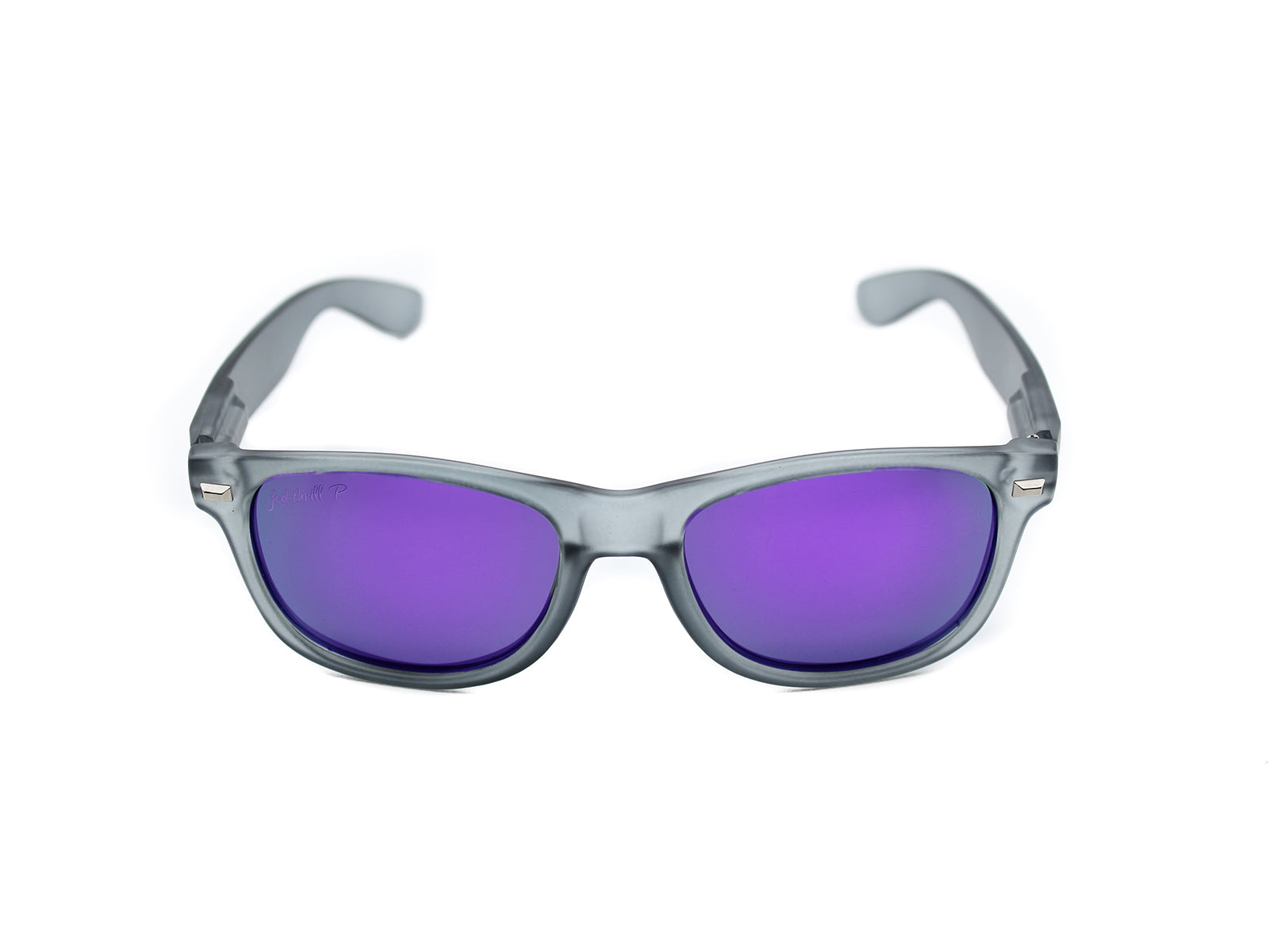 Fultons - Pratts: Frosted Gray / Mirrored Purple Polarized